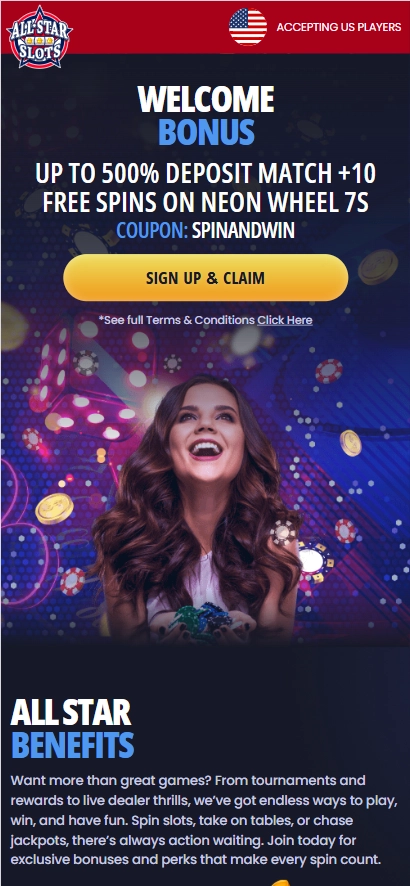 All Star Slots Casino mobile screenshot